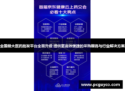 全国最大医药批发平台全面升级 提供更高效便捷的采购服务与行业解决方案